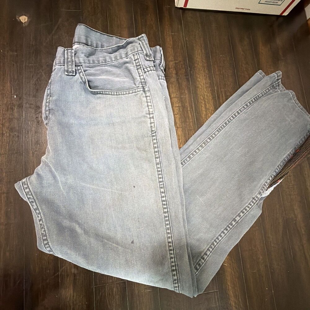 Levi Strauss 513 Jeans Women's Size 33x32 Actual 30x29 Vintage Bell Bottom Denim